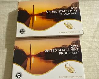 Table at checkout with multiple proof sets