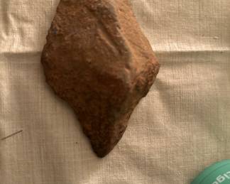 Rare primitive native axe carved from stone