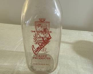 Vintage qt. dairy bottle