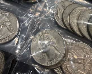 SILVER Washington Quarters - Lots of 10