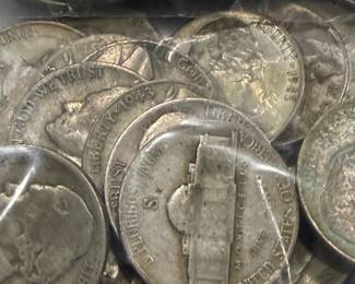 SILVER War Nickels - Lots of 20