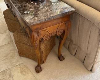 Marble Topped Console Table