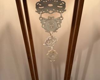 Mission Style Floor Lamp with Jade Accent