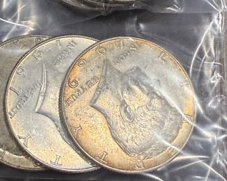 40% SILVER Franklin Halves - Lots of 5