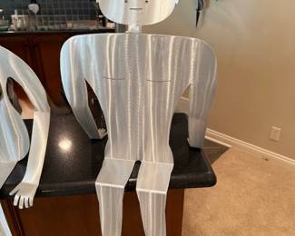 Brushed Aluminum Sculptures by FRED GARBOTZ