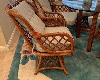 Rattan Style Table and Chair