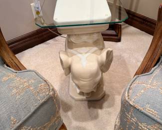 Ceramic Elephant Garden Stool