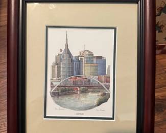 Many Phil Ponder framed Prints and signed. Ms. Young was originally from Nashville and had a friendly relationship with this artist