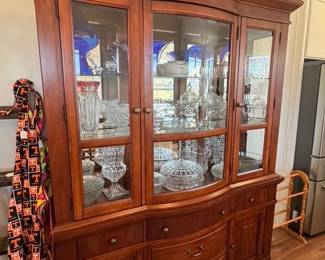 Broyhill China cabinet hutch with silverware drawer
