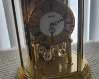 Vintage Brass Seiko Mantel Clock