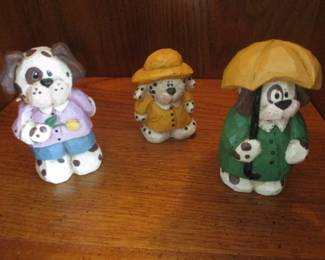 Eddie Walker Dog Figurines "Wood"