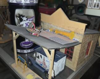 Model house for train lay out