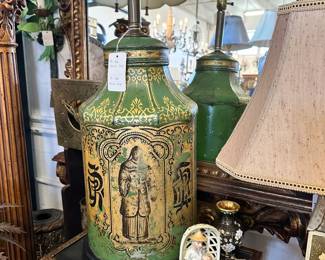19th Century Padoda-Form Tea Can Lamp