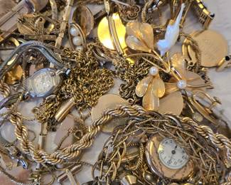 Bag of 1/20- 10k & 12k Gold Filled Jewelry (sold as a group by weight)