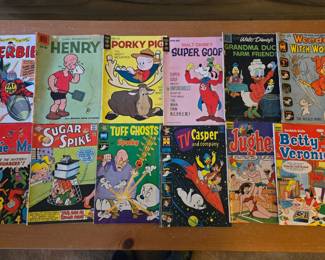 Sample of a few of the Comic Books over 375 Silver Age Comics Sold as a Collection