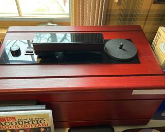VPI Record cleaning machine. Deep cleans vinyl records w/fluid, rotates platter, and a built in vacuum. HW 16.5