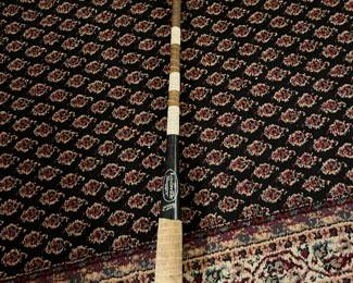 Old Louisville Slugger practice bat (hollowed out on end), very cool!
