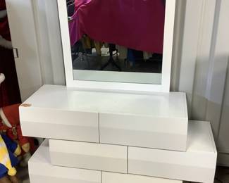 Modern White Dresser