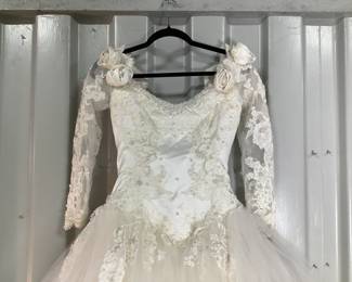 Vintage Beaded Wedding Dress