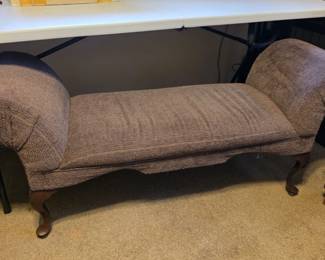 Plush settee / sitting bench.