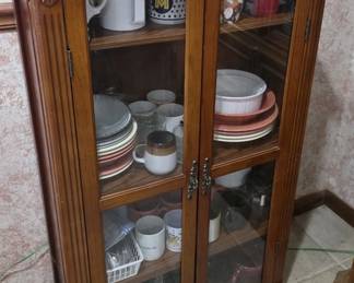 Small China cabinet.