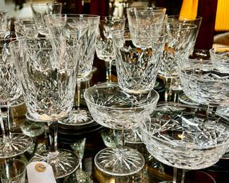 Large Collection of Waterford Lismore Crystal, many are vintage from Ireland.