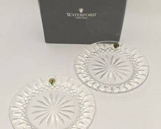 Waterford crystal plates