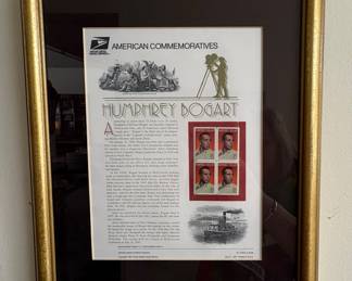 Humphrey Bogart Stamp Art