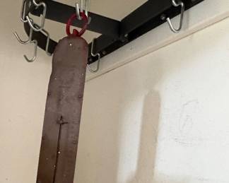 Pot Rack & Vintage Scale 