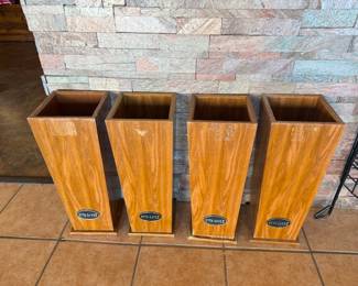 4 Wooden Storage Containers