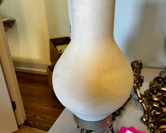 #78	Mid-Century Table Lamp w/plastic Shade	 $20.00 
