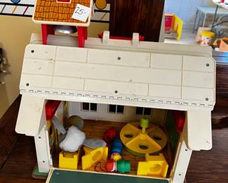 #33	Fisher Price School house - has most of the pieces - In Box (box as is)	 $30.00 
