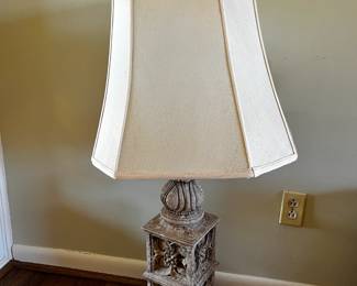 #10	Stone Look Ceramic Lamp - 40" Tall	 $100.00 
