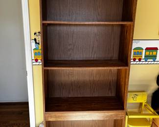 #25	Laminate 4 shelf bookcase - 30x12x72 - Upstairs You Move	 $30.00 
