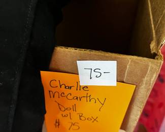#29	Charlie McCarthy Doll w/Box (as is)	 $75.00 
