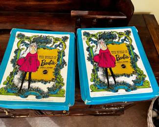 #39	1968 World of Barbie Cases (set of 2)  - (as is condition)	 $20.00 
