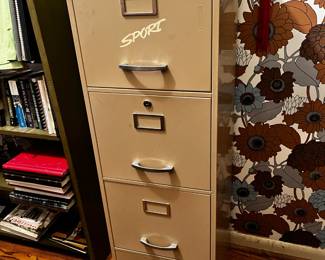 #53	Modern Steelcraft Letter 4 Drawer Filing Cabinet - 52" Tall 	 $20.00 
