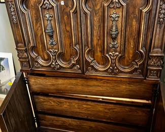 #56	Resin Bachelor's Chest w/4 doors and 3 Drawers - 42x18x56 - Upstairs You Move Down	 $40.00 
