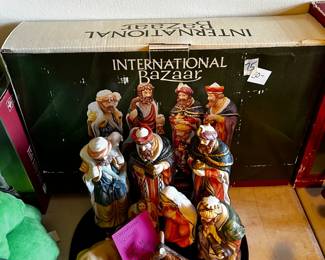 #75	International Bazaar - 9 pc Nativity w/Base	 $30.00 
