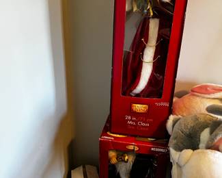 #77	Holiday Living 28-inch Mr. and Mrs. Santa Claus - selling as a set	 $50.00 
