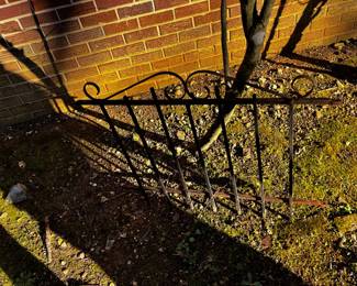 #112	Cast Iron Fence 4 Pieces 33x26 each	 $60.00 

