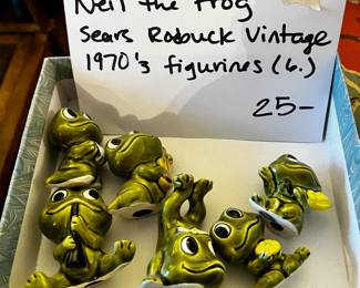 #130	Neil the Frog Sears 1970s Figurines Set of 6	 $25.00 
