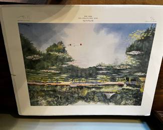 #61	Ed Starnes Print of Lily Ponds in may at the Botanical Gardens - 491/500	 $75.00 
