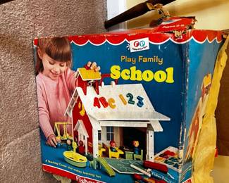 #33	Fisher Price School house - has most of the pieces - In Box (box as is)	 $30.00 
