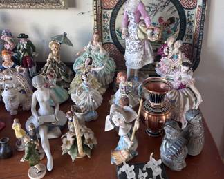 Meissen and Dresden figurines