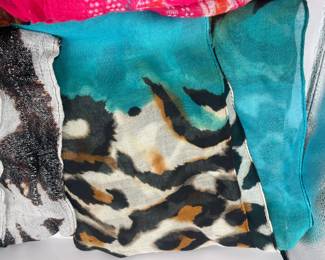 FASHION SCARVES ANIMAL PRINT MULTI-COLOR