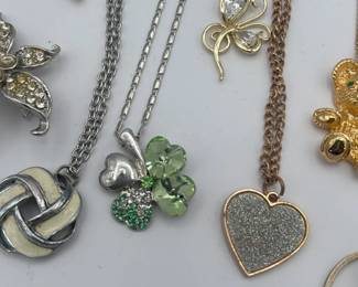 FASHION JEWELRY FOUR LEAF CLOVER HEART