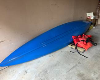 Two person sit in kayak used twice