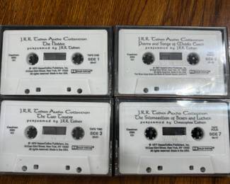 Cassette of JRR Tolkien and Christopher Tolkien reading The Hobbit and LOTR books.