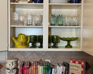 Southern Living and other Vintage Cookbooks, Glassware
